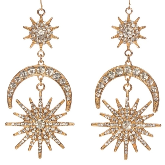 BuddyLove Three Tiered Statement Earrings - Picture 2 of 2